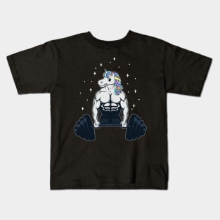 Unicorn Weightlifting unicorn Kids T-Shirt